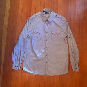 Gray Kenneth Cole Button Down